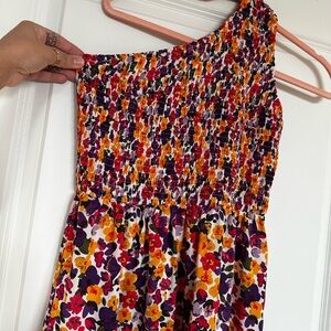 Floral One-Shoulder Dress